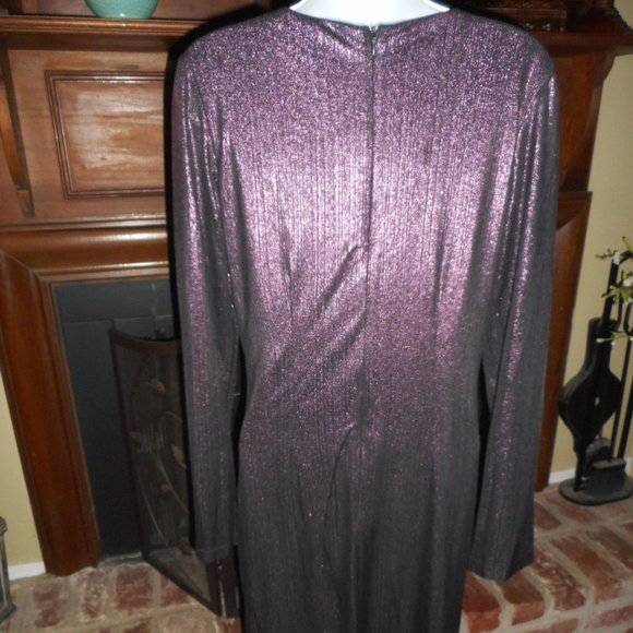 NWT Sam Edelman Purple metallic ruffle dress, 6 - Picture 10 of 14